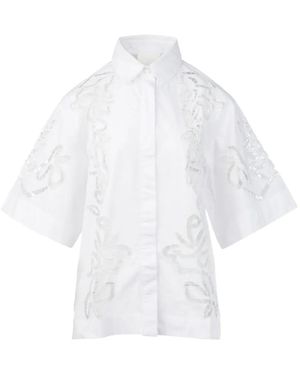 COR Chemise Innes À Sequins - White