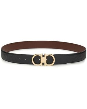 Ferragamo Gancini Reversible Belt - Brown
