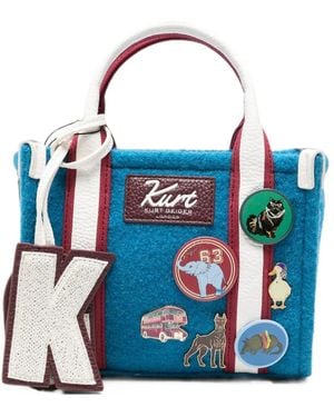 Kurt Geiger Xs Southbank Logo-Plaque Tote Bag - Blue