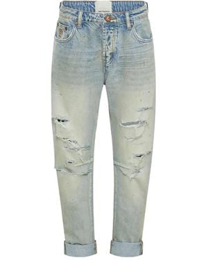 One Teaspoon Distressed Five-Pocket Jeans - Blue