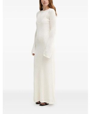 Herskind Maxikleid Mit Glockenärmeln - Weiß