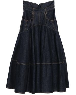 Zimmermann Gonna Denim A Vita Alta - Blu