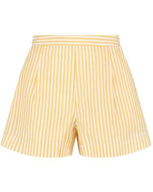MC2 Saint Barth Striped Pleated Shorts - Natural