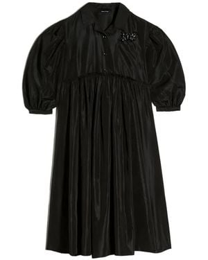 Simone Rocha Signature Smock Embellished Shirt Dress - Black