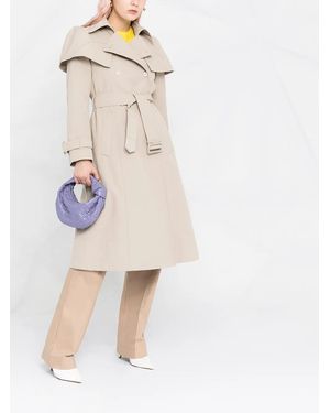 Ferragamo Gabardina Con Cinturón - Neutro