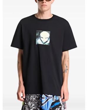 RIPNDIP Spacing Out Graphic-Print T-Shirt - Black