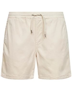 NN07 Gregor Elasticated-Waist Shorts - Natural
