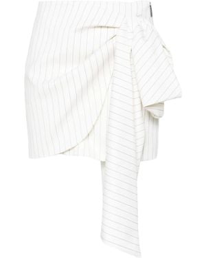 MSGM Wool Skirt - White