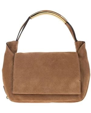 Moschino スエード トートバッグ - ブラウン