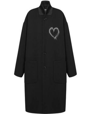 Moschino Long Coat - Black