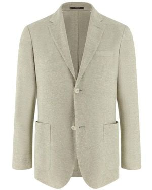 BOGGI B Jersey Micro Textured Jacket - White