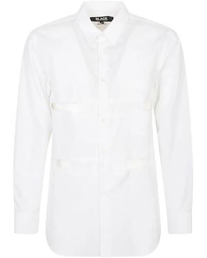 COMME DES GARÇON BLACK Perforated Shirt - White