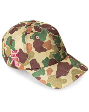 ANTI SOCIAL SOCIAL CLUB Camouflage-Print Baseball Cap - Natural