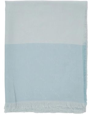 Twinset Frayed Scarf - Blue