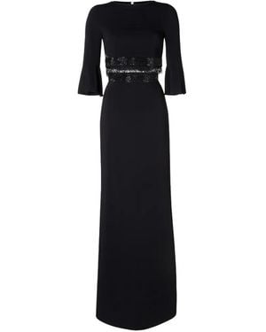 Philipp Plein Maxi Rhinestone-Embellished Dress - Black