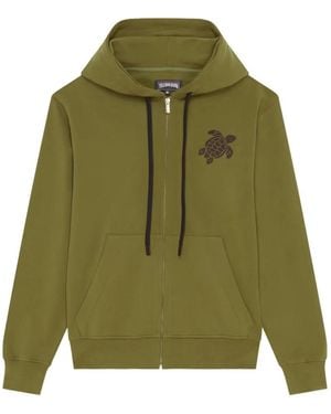 Vilebrequin Embroidered Zip-Up Hoodie - Green