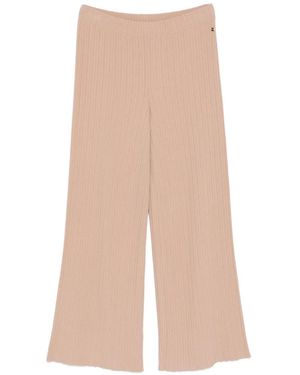 Marc Cain Ribbed-Knit Trousers - Natural