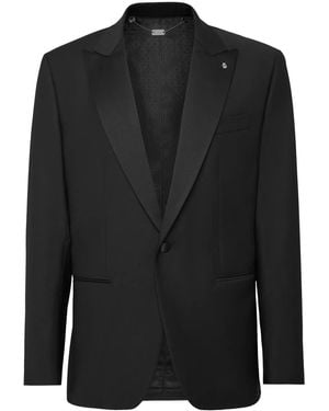 Billionaire Single-Breasted Blazer - Black