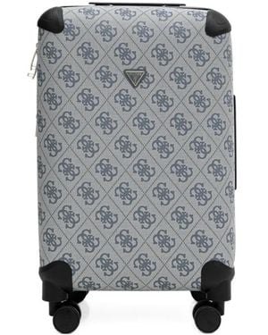 Guess Logo-print carry-on luggage - Gris