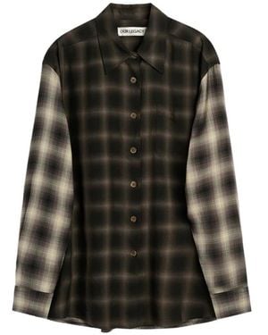 Our Legacy Favourite Check-Print Shirt - Black