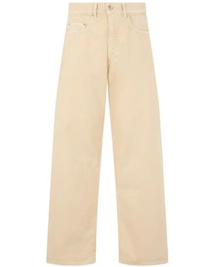 ICON DENIM Logo-Patch Jeans - White