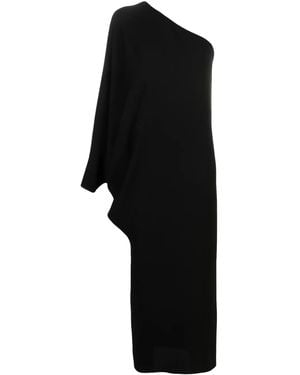 The Row Sparrow Asymmetrische Maxi-Jurk - Zwart