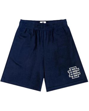 Eric Emanuel Logo-Print Track Shorts - Blue