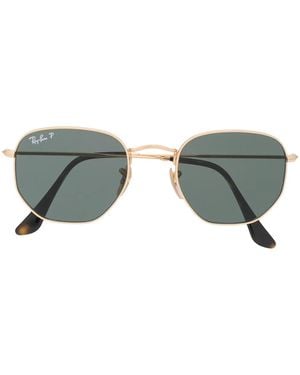 Ray-Ban Hexagonal Frame Polarised Sunglasses - Grey