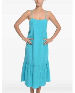 Samsøe & Samsøe Sarasa Ruffled Midi Dress - Blue