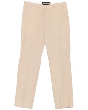 Department 5 Warren Logo-Patch Trousers - Natural