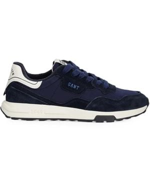 GANT Panelled Lace-Up Trainers - Blue