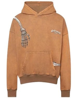 Godspeed Skeleton Graphic Hoodie - Brown