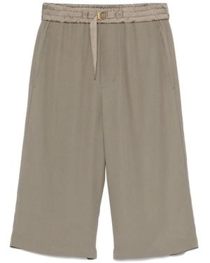 Ami Paris Crepe Shorts - Gray
