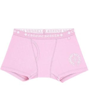 Chrome Hearts Logo-Print Boxer Briefs - Pink