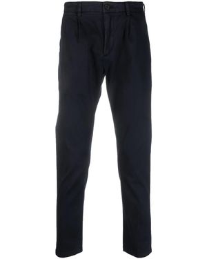 Department 5 Dart-Detailing Buttoned Chinos - Blue