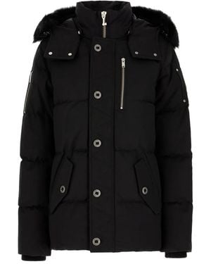 Moose Knuckles Hooded Puffer Jacket - Black