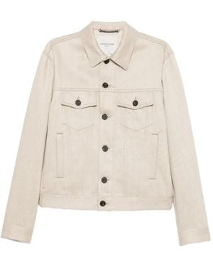 Jacob Cohen Twill Trucker Jacket - Natural
