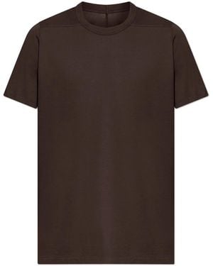 Rick Owens クルーネック Tシャツ ブラウン 中古・古着通販】RICK OWENS (リックオウエンス) Tシャツ