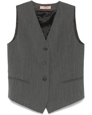 Twinset Textured Waistcoat - Gray
