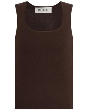 Rohe Braun Square-Neck Top - Brown