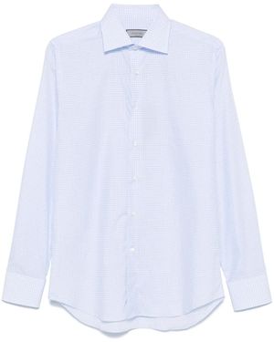 Canali Gingham Shirt - White