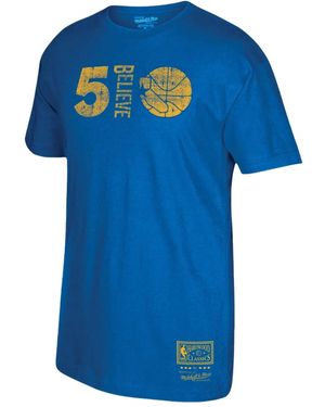 Mitchell & Ness "Nba Golden State Warriors" Believe T-Shirt - Blue
