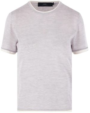 arch4 Contrasting-Edges Short-Sleeve T-Shirt - White