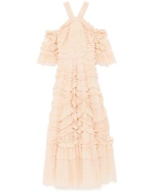 Needle & Thread Bronte Jurk - Naturel