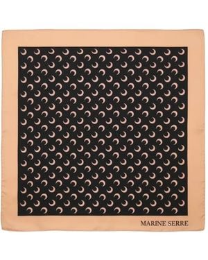 Marine Serre Moon Silk Scarf - Black