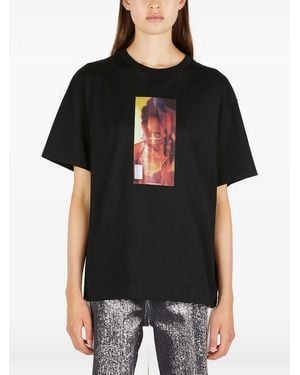 MERYLL ROGGE Camiseta Con Motivo Gráfico - Negro