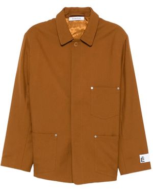 Etudes Studio パッチポケット ワーカージャケット - ブラウン
