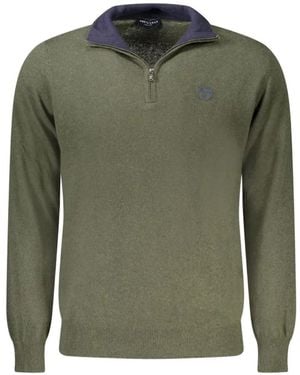North Sails Half-Zip Embroidered-Logo Jumper - Green