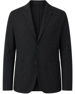 Zanone Patch-Pocket Blazer - Black