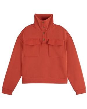 Scotch & Soda Camisa Con Bolsillo De Solapa - Rojo